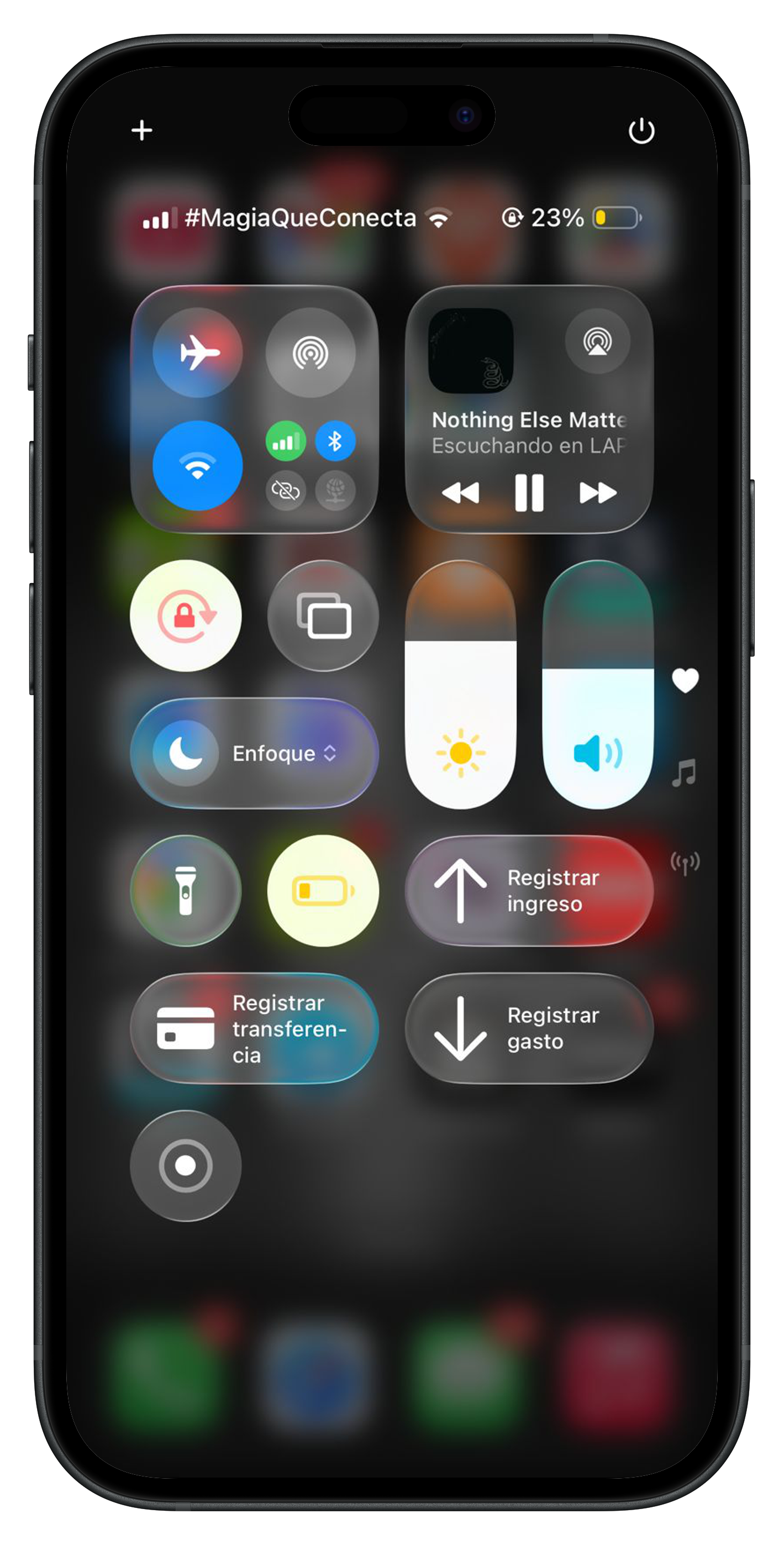 iOS Control Center